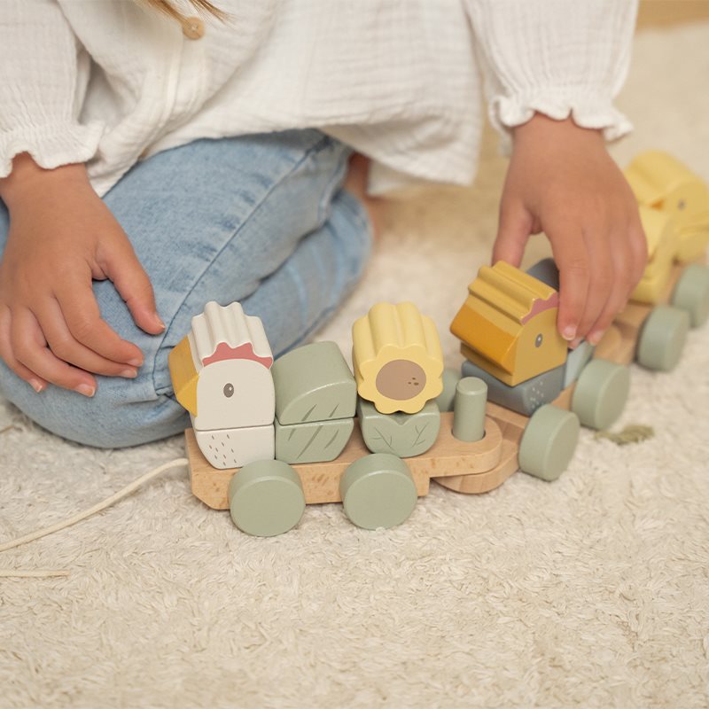 Blokkentrein kip Little Farm Blokkentrein kip Little Farm