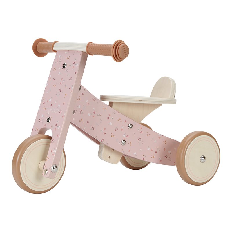 Tricycle en bois rose  Tricycle en bois rose