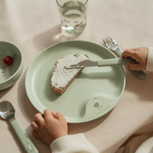Assiette pour enfants - Vert - Little Farm  Assiette pour enfants - Vert - Little Farm