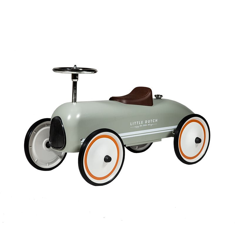 voiture a pedale Rétro Porteur -Olive