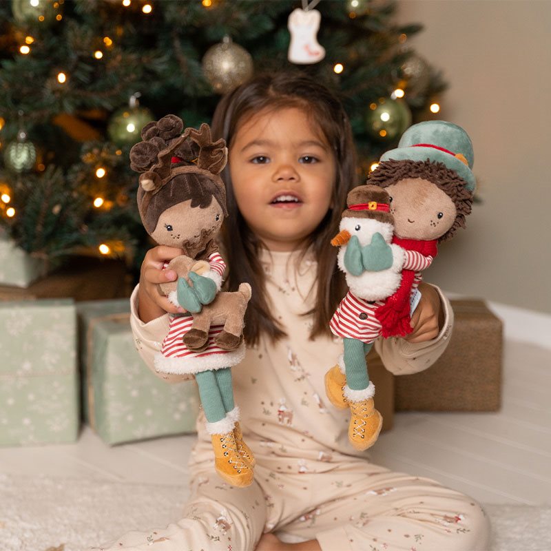Knuffelpop kerst Jake 35cm Knuffelpop kerst Jake 35cm