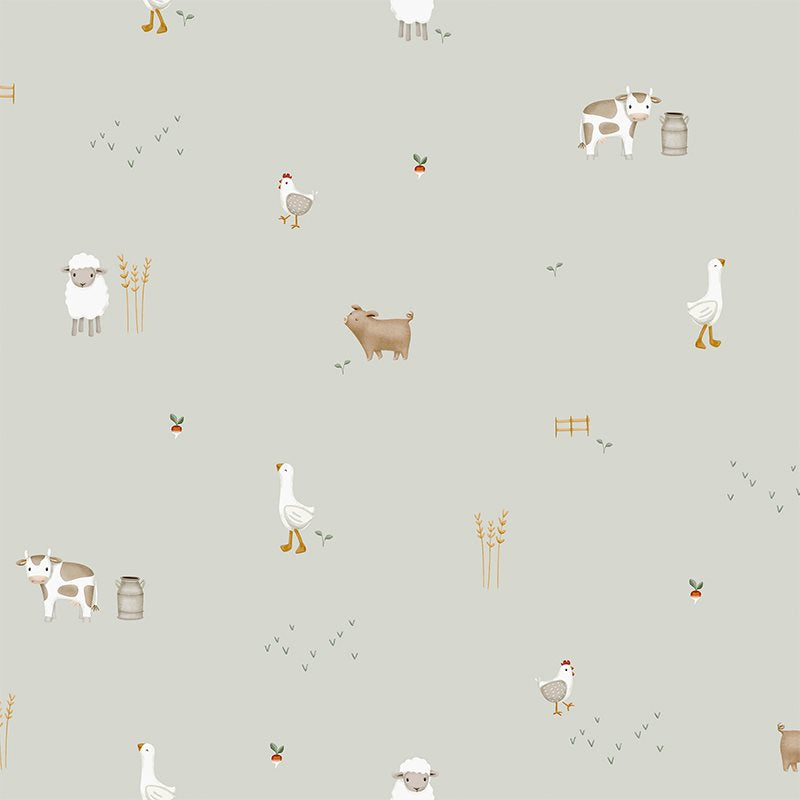 Fleece wallpaper Little Farm  Fleece wallpaper Little Farm