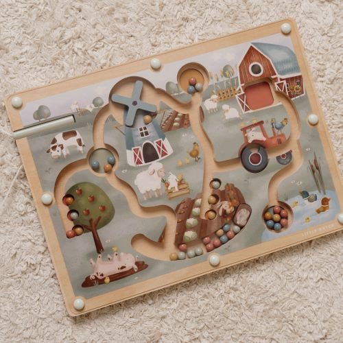 Magnetisches Labyrinth - Mehrfarbig - Little Farm  Magnetisches Labyrinth - Mehrfarbig - Little Farm