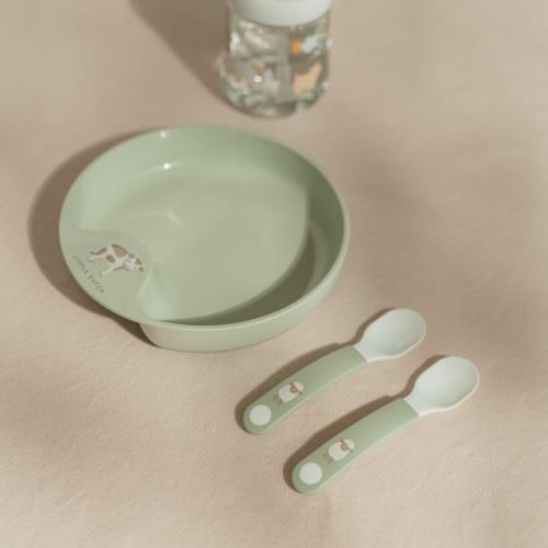 Set baby tableware - Green - Little Farm  Set baby tableware - Green - Little Farm
