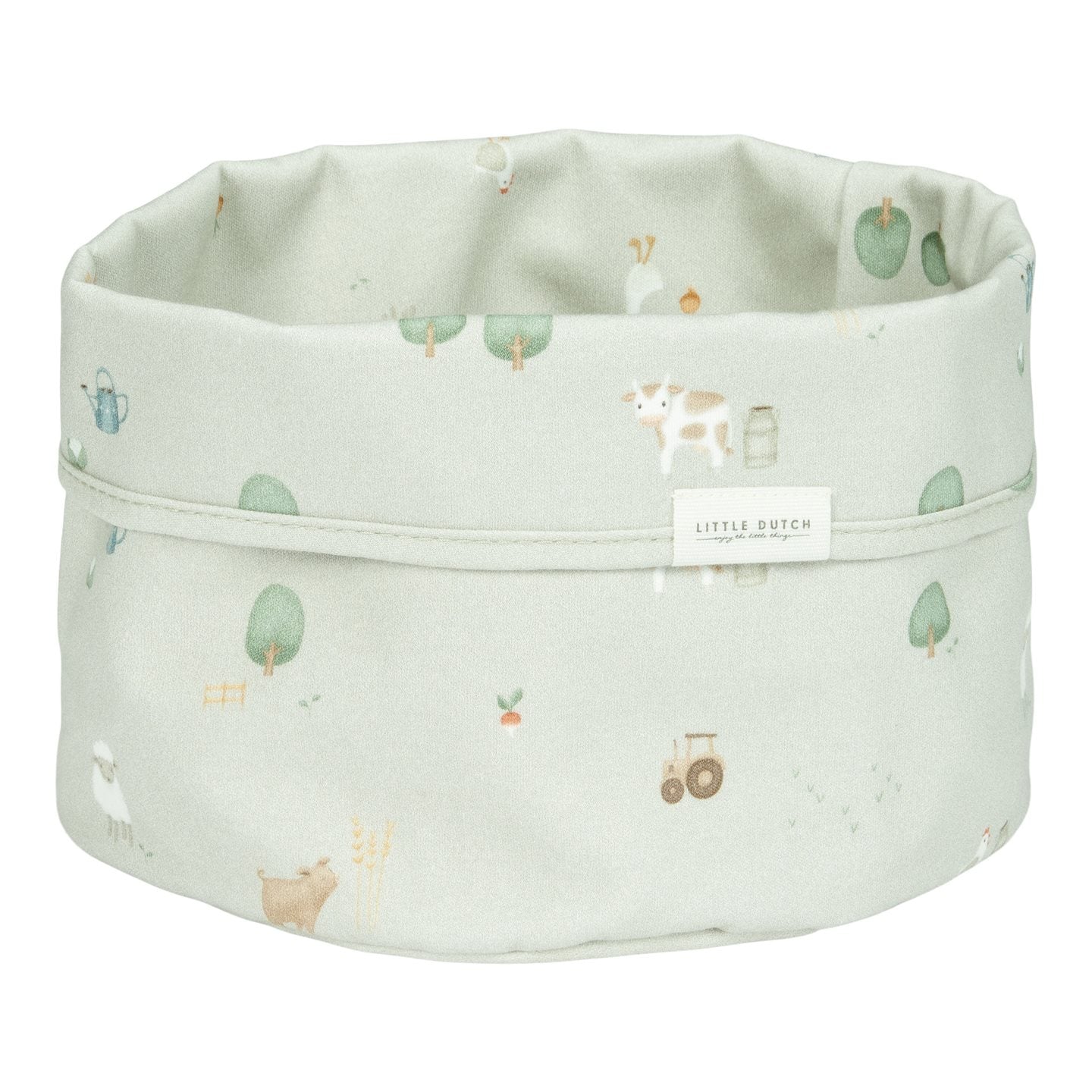 Basket round - Green - Little Farm  Basket round - Green - Little Farm