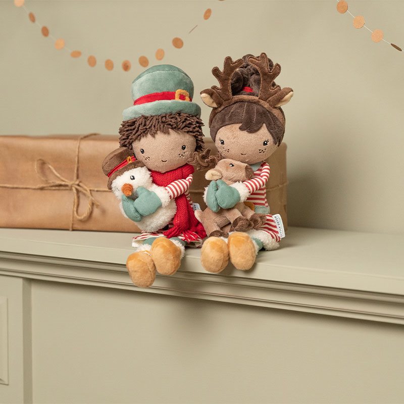 Knuffelpop kerst Evi 35cm Knuffelpop kerst Evi 35cm