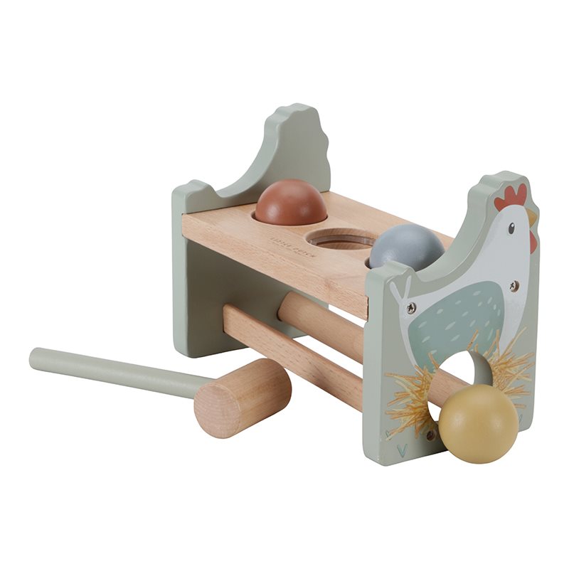 Hamerbankje met ballen  Little Farm Hamerbankje met ballen  Little Farm