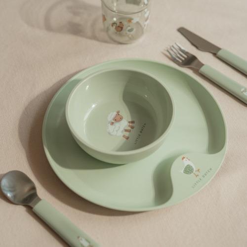 Set kinderservies - Groen - Little Farm Set kinderservies - Groen - Little Farm