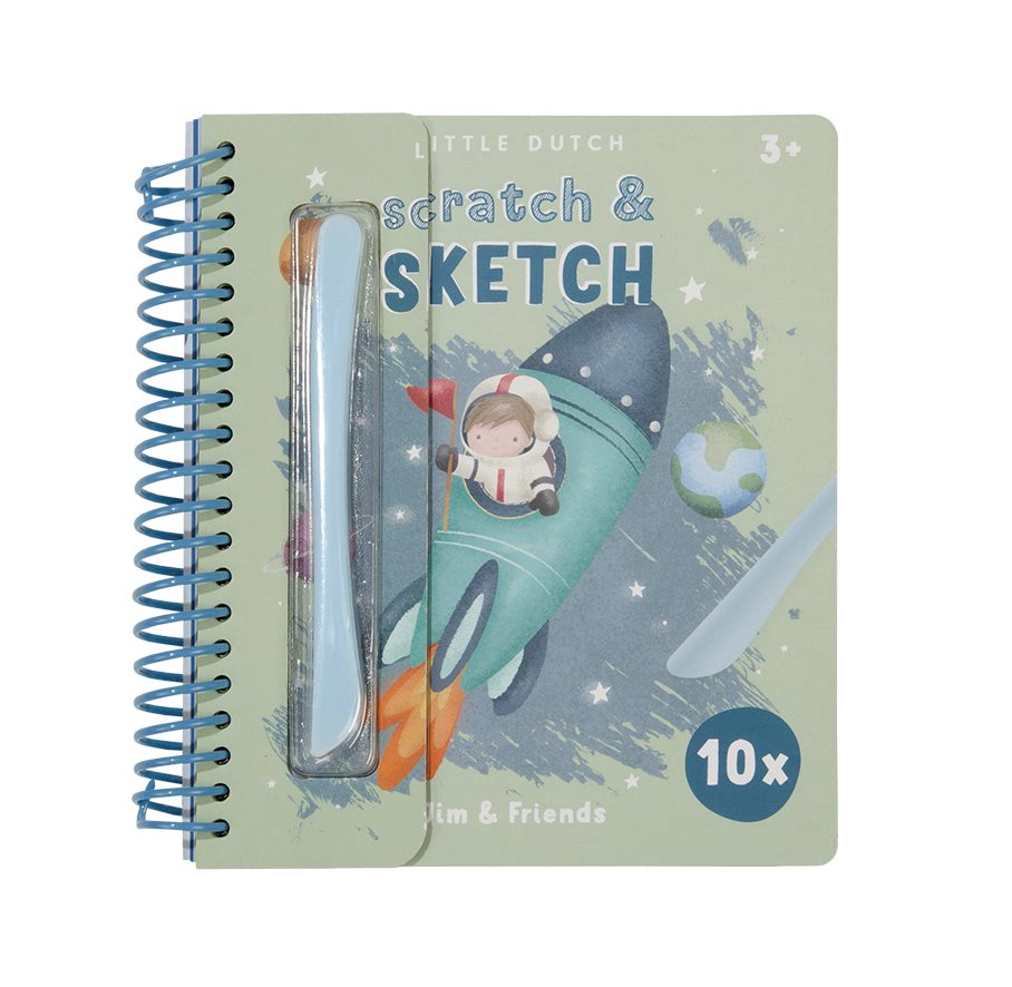 Kras- en schetsboek Jim & Friends Kras- en schetsboek Jim & Friends