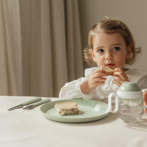 Children's cutlery set - Green - Little Farm  Children's cutlery set - Green - Little Farm
