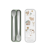 Set baby tableware - Green - Little Farm