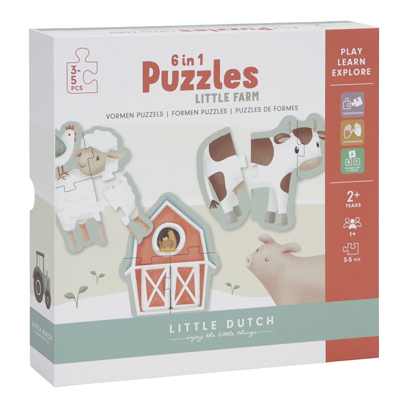 6 in 1 Puzzle Little Farm  6 in 1 Puzzle Little Farm