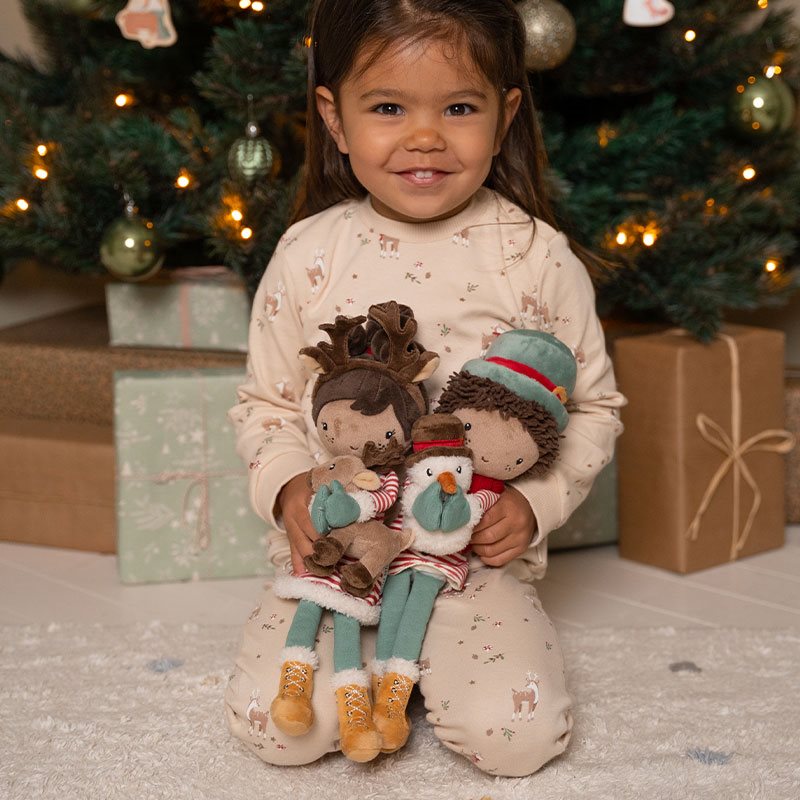 Knuffelpop kerst Evi 35cm Knuffelpop kerst Evi 35cm