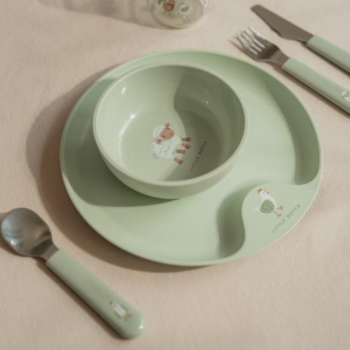 Children's cutlery set - Green - Little Farm  Children's cutlery set - Green - Little Farm
