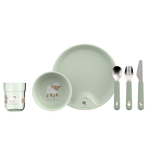 Set kinderservies - Groen - Little Farm Set kinderservies - Groen - Little Farm