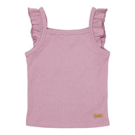 Singlet mit Volants Mauve