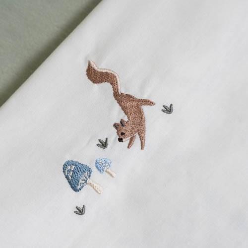 Drap de lit - Blanc - Forest Friends  Drap de lit - Blanc - Forest Friends