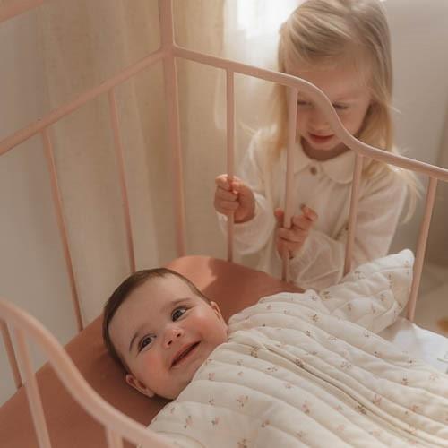 Crib fitted sheet - Pink - Essentials Crib fitted sheet - Pink - Essentials