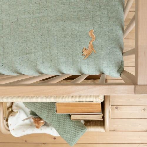 Crib blanket - Green - Forest Friends Crib blanket - Green - Forest Friends