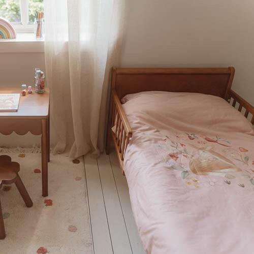 Crib Bettdecke Cover - Pink - Fairy Garden - Feenblüte Crib Bettdecke Cover - Pink - Fairy Garden - Feenblüte