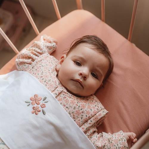 Crib fitted sheet - Pink - Essentials Crib fitted sheet - Pink - Essentials