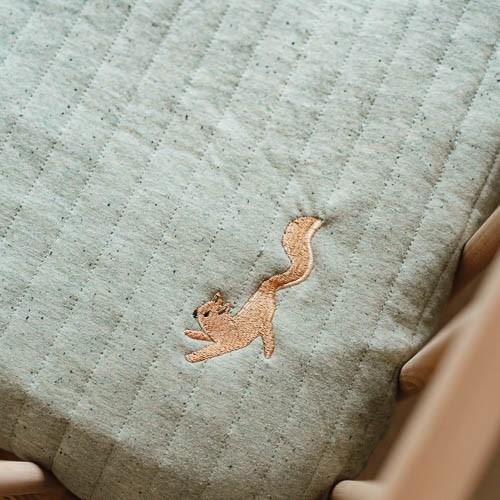 Crib blanket - Green - Forest Friends Crib blanket - Green - Forest Friends