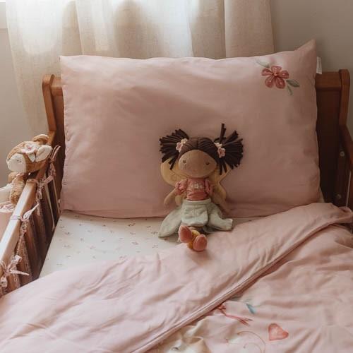 Crib Bettdecke Cover - Pink - Fairy Garden - Feenblüte Crib Bettdecke Cover - Pink - Fairy Garden - Feenblüte