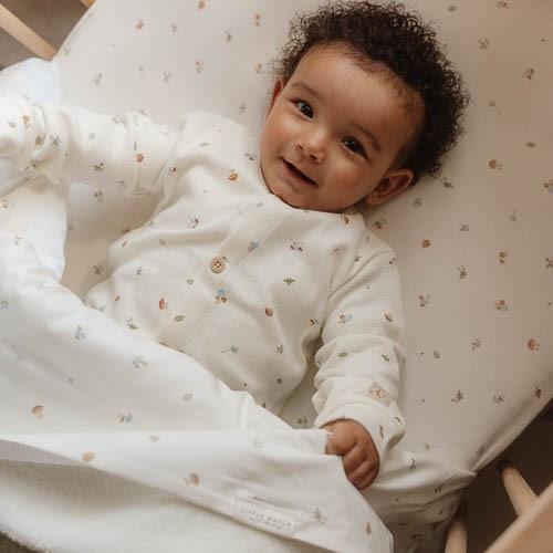 Crib Sheet - White - Forest Friends - Forest Treasures  Crib Sheet - White - Forest Friends - Forest Treasures