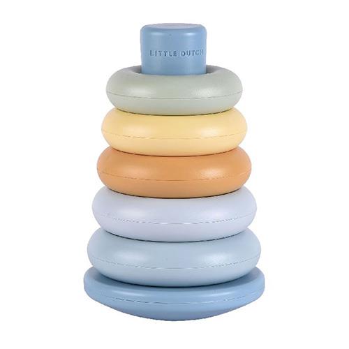 Stacking rings Blue plastic  Stacking rings Blue plastic