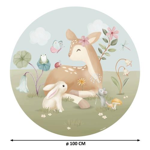 Wallpaper circle - Multicolored - Fairy Garden  Wallpaper circle - Multicolored - Fairy Garden