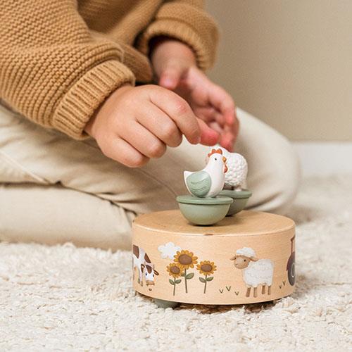 Spieluhr - Grün - Little Farm  Spieluhr - Grün - Little Farm