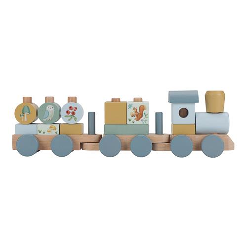 Holzblockzug - Blau - Forest Friends Holzblockzug - Blau - Forest Friends