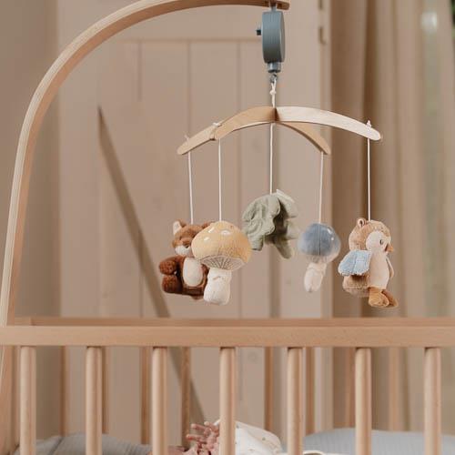 Wooden Music Mobile - Blue - Forest Friends  Wooden Music Mobile - Blue - Forest Friends