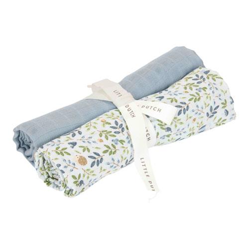 Swaddle - Blue - size 70 cm - Forest Friends - Forest Adventure Swaddle - Blue - size 70 cm - Forest Friends - Forest Adventure