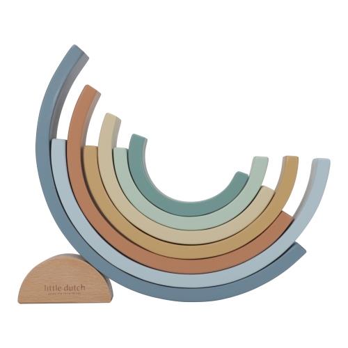 Holz Stapelregenbogen - Blau - Forest Friends  Holz Stapelregenbogen - Blau - Forest Friends