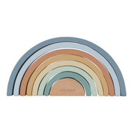 Holz Stapelregenbogen - Blau - Forest Friends