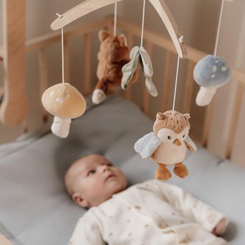 Wooden Music Mobile - Blue - Forest Friends  Wooden Music Mobile - Blue - Forest Friends