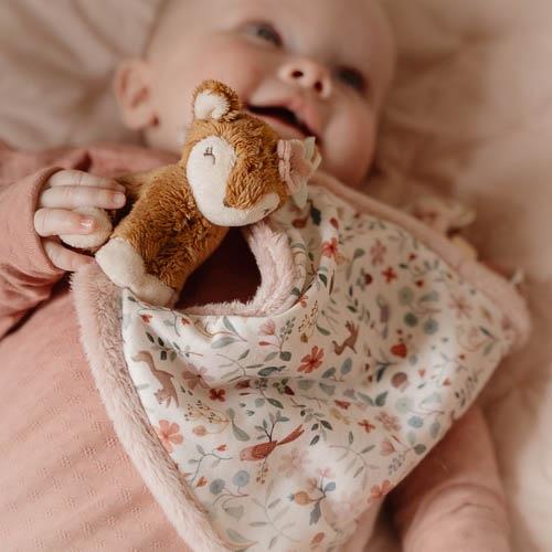 Schnuffeltuch Baby mit Print Hirsch - Rosa - Fairy Garden  Schnuffeltuch Baby mit Print Hirsch - Rosa - Fairy Garden