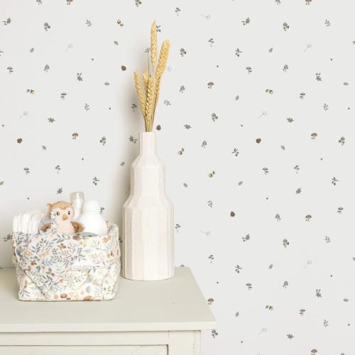 Non-woven wallpaper - Multicolored - Forest Friends - Forest Treasures  Non-woven wallpaper - Multicolored - Forest Friends - Forest Treasures