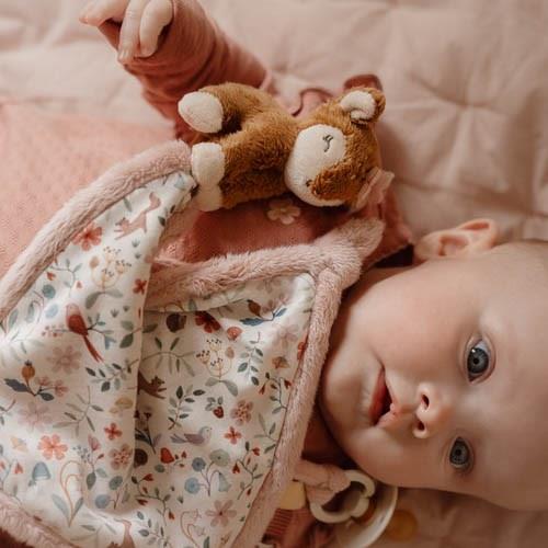 Schnuffeltuch Baby mit Print Hirsch - Rosa - Fairy Garden  Schnuffeltuch Baby mit Print Hirsch - Rosa - Fairy Garden
