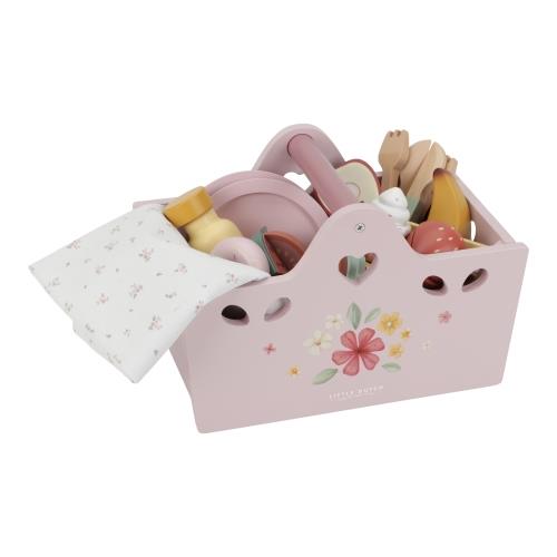 Wooden Picnic Set - Multicolored - Essentials  Wooden Picnic Set - Multicolored - Essentials