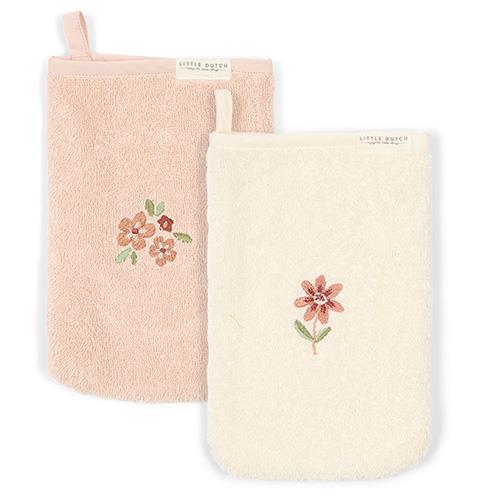 Washcloth set - Pink - Fairy Garden  Washcloth set - Pink - Fairy Garden