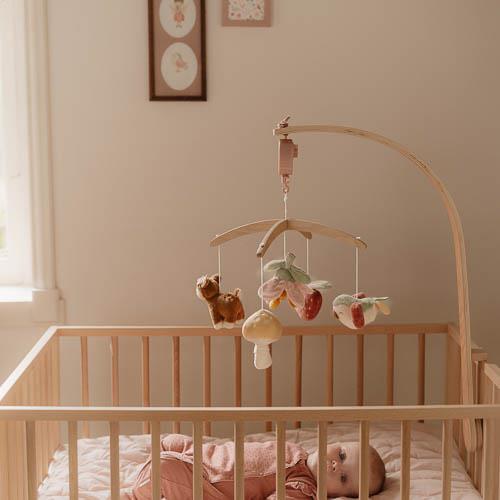 Holz Musikmobile - Rosa - Fairy Garden  Holz Musikmobile - Rosa - Fairy Garden