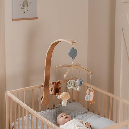 Wooden Music Mobile - Blue - Forest Friends  Wooden Music Mobile - Blue - Forest Friends