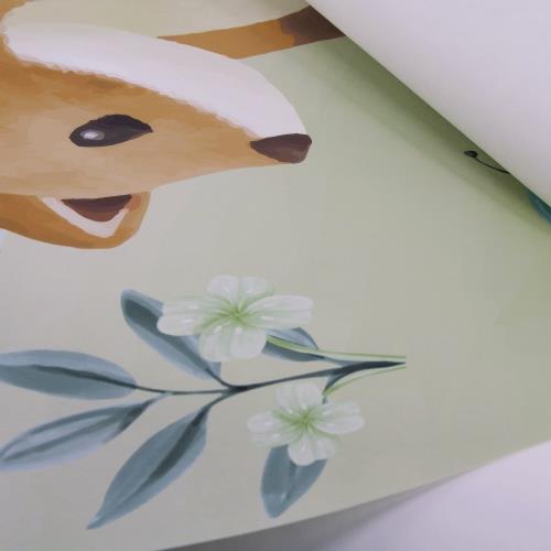 Tapetenkreis - Mehrfarbig - Forest Friends  Tapetenkreis - Mehrfarbig - Forest Friends