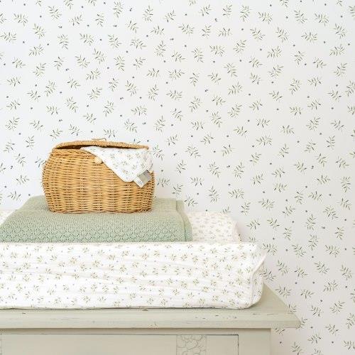 Non-woven wallpaper - Multicolored - Essentials - Blueberry Leaves  Non-woven wallpaper - Multicolored - Essentials - Blueberry Leaves