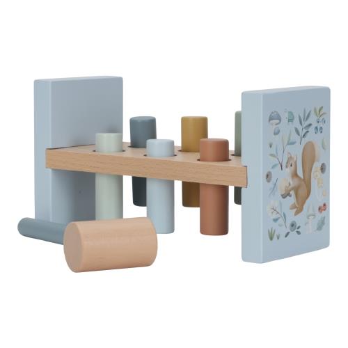 Wooden Hammer Bench - Blue - Forest Friends  Wooden Hammer Bench - Blue - Forest Friends