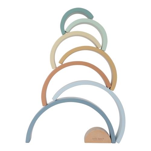 Holz Stapelregenbogen - Blau - Forest Friends  Holz Stapelregenbogen - Blau - Forest Friends