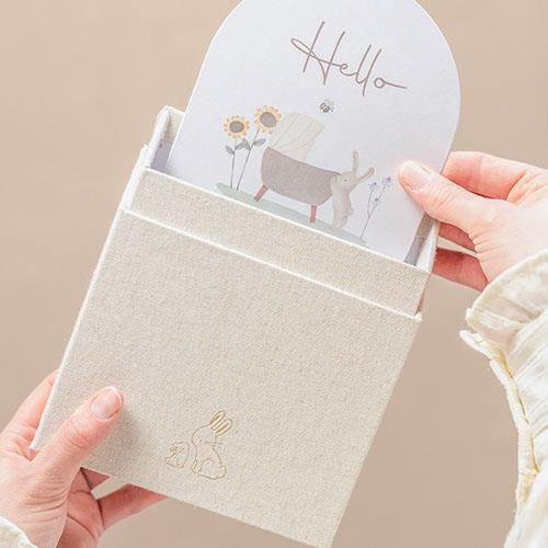 Mijlpaal kaarten - Beige - Baby Bunny - EN Mijlpaal kaarten - Beige - Baby Bunny - EN