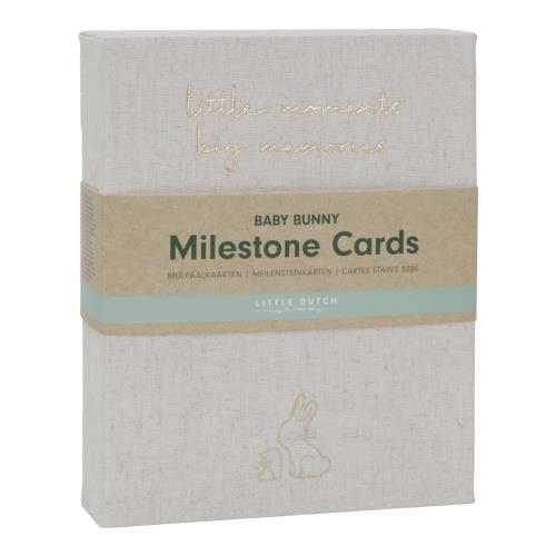 Mijlpaal kaarten - Beige - Baby Bunny - EN Mijlpaal kaarten - Beige - Baby Bunny - EN